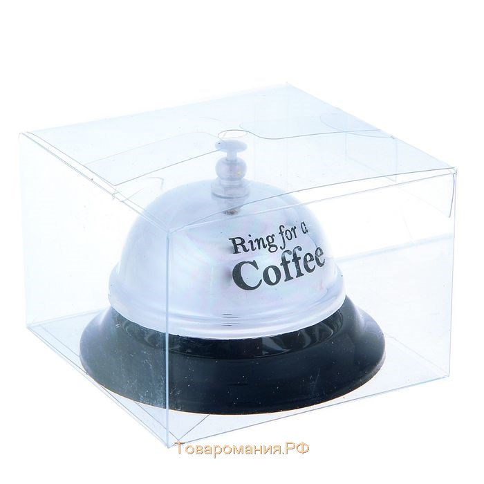 Звонок настольный "Ring for a coffee", 7.5 х 7.5 х 6 см