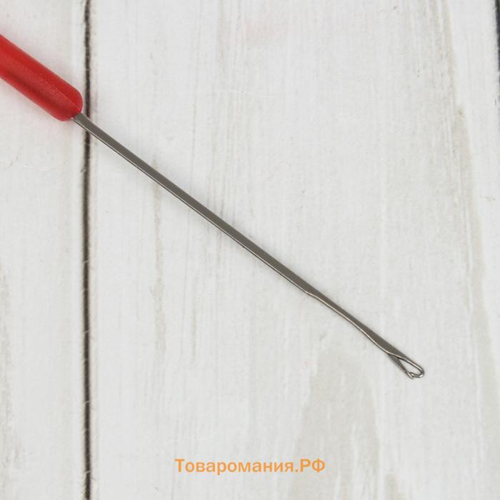Игла для поднятия петель, 15 см, красная