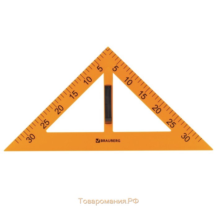 Набор чертежный для классной доски BRAUBERG: 2 треугольника, транспортир, циркуль, линейка 100 см
