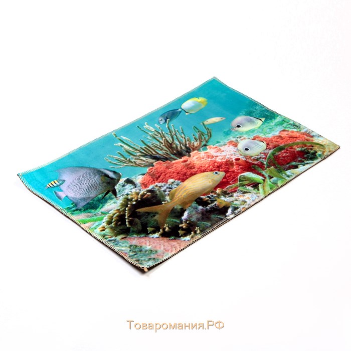 Коврик для ванной «Коралловый риф», 40×60 см