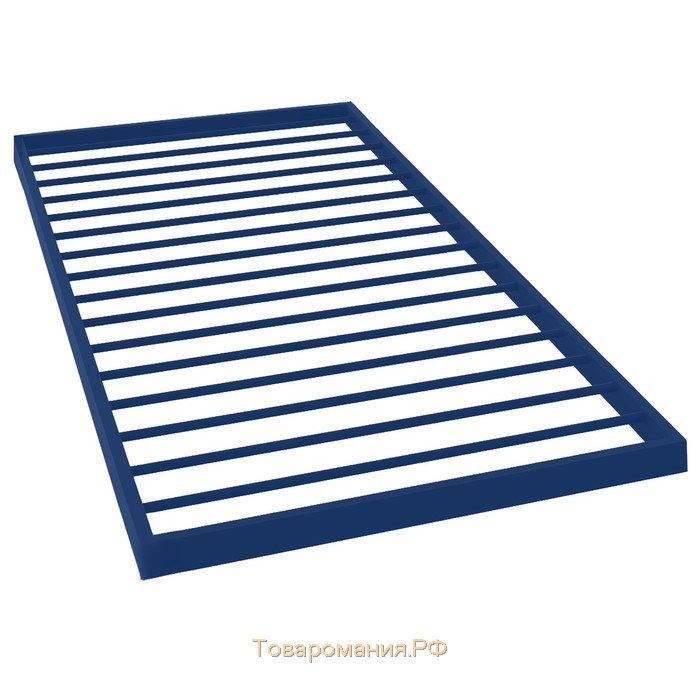 Кровать «Милана Дуо», 2000×900 мм, металл, цвет синий / белый