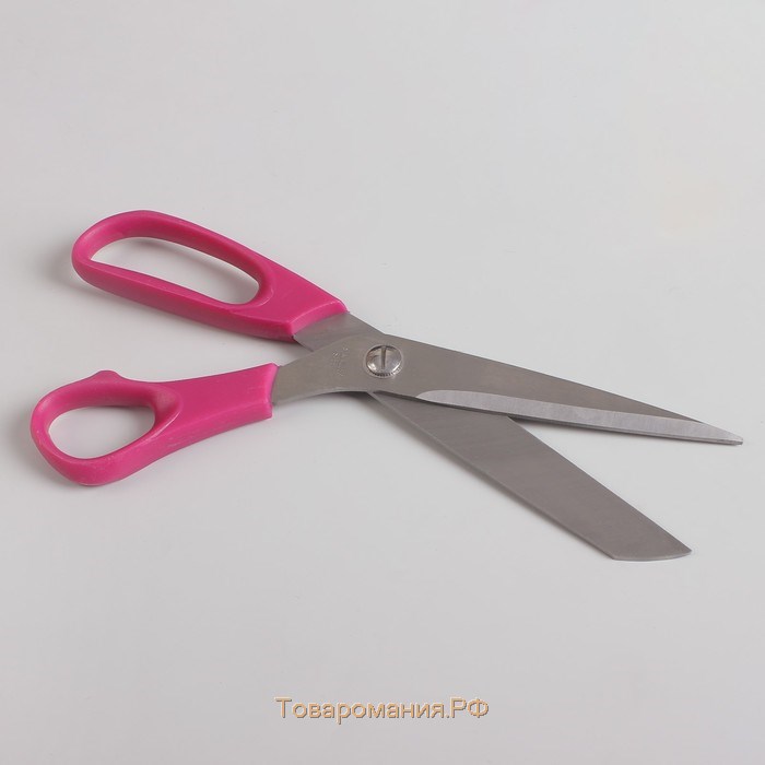 Ножницы универсальные, скошенное лезвие, 10", 26 см, цвет МИКС