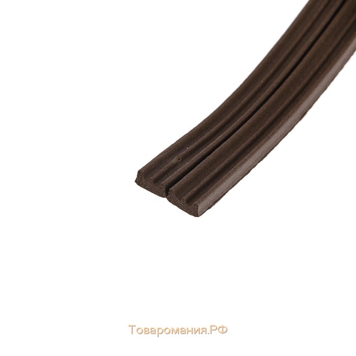 Уплотнитель резиновый ТУНДРА, профиль Е, размер 4х9 мм, коричневый, в упаковке 6 м