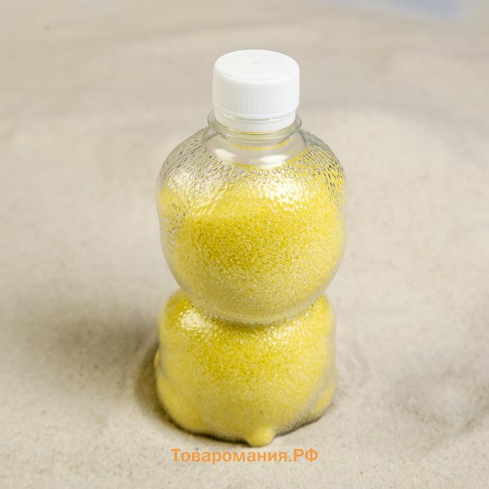 Песок цветной в бутылках "Лимон" 500 гр