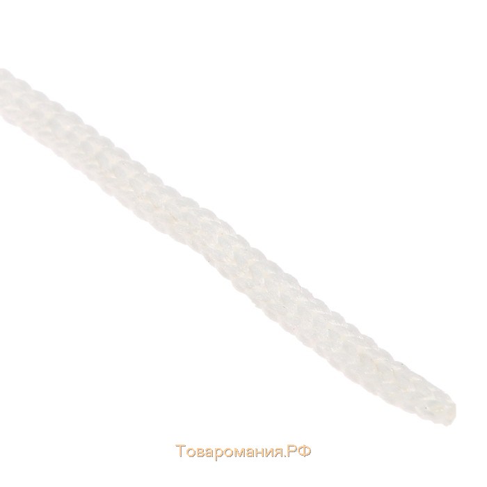 Шнур для рукоделия полиэфирный  4 мм, 50м/110гр (белый)