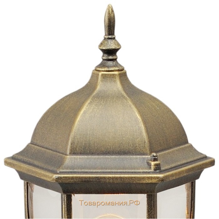 Светильник «Фабур», 95Вт E27, цвет чёрный, золото, IP44