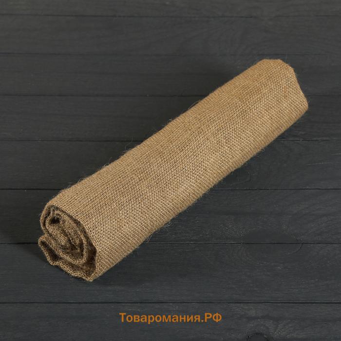 Мешок джутовый, 45×60 см, плотность 315 г/м², плетение 46×40 нитей, с завязками