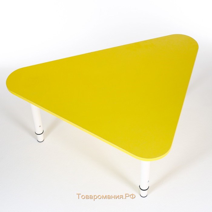 Стол Треугольник растущий гр.0-3 на металлокаркасе, Желтый