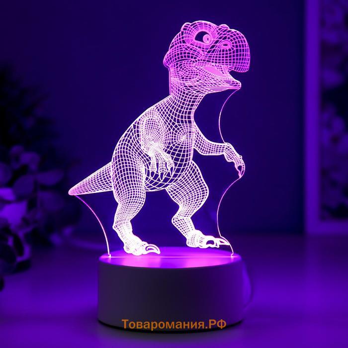 Светильник «Тираннозавр» LED RGB от сети RISALUX