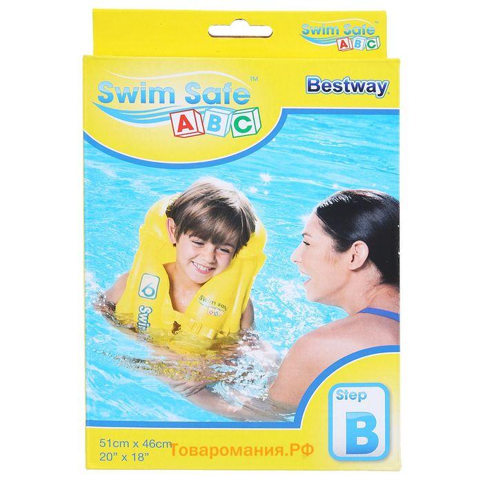 Жилет надувной Bestway Swim Safe, 51×46 см, ступень B, 3-6 лет, 32034