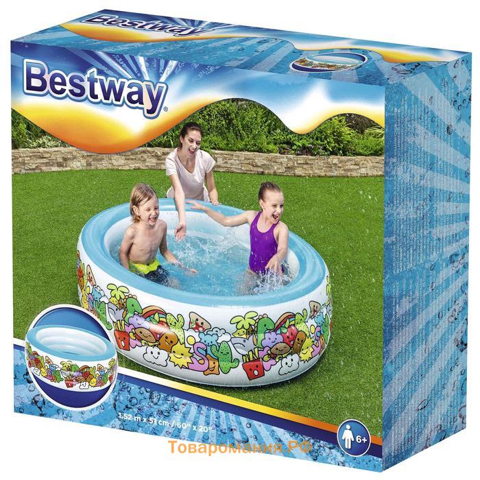 Бассейн надувной Bestway «Персонаж», 152×51 см, от 6 лет, 51121