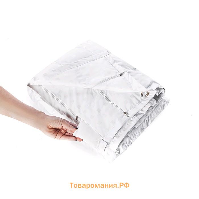 Одеяло на молнии, размер 110 × 140 см, тик, белый