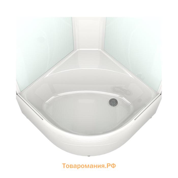 Душ.кабина DOMANI-Spa Delight 99, поддон 45 см, белые стенки, 90х90 см, прозрачная