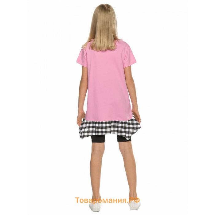 Комплект для девочек, рост 116 см, цвет розовый