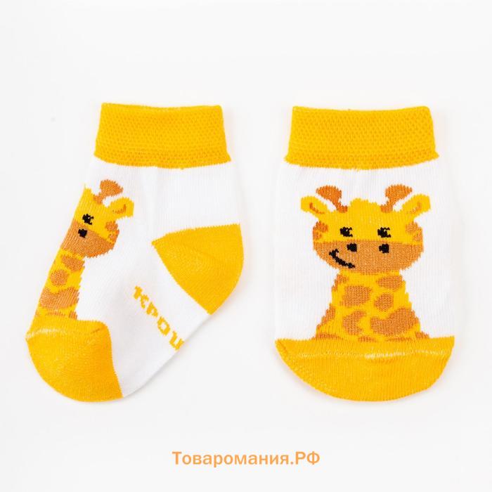 Набор носков Крошка Я «Жираф», 2 пары, 10-12 см