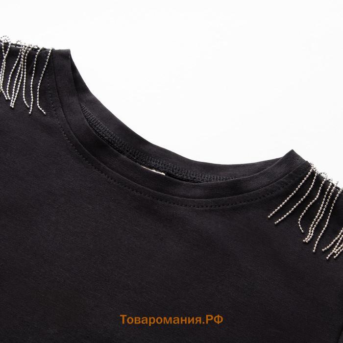 Джемпер (боди) женский MINAKU: PartyDress цвет чёрный, размер 42