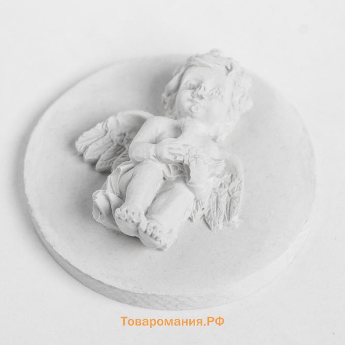 Молд силикон "Ангел с голубем" 4,5х4 см, вес изд 9,6 гр МИКС
