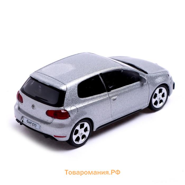 Машина металлическая VOLKSWAGEN GOLF GTI, 1:43, цвет серебряный