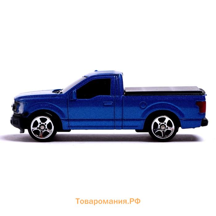 Машина металлическая FORD F-150, 1:64, цвет синий