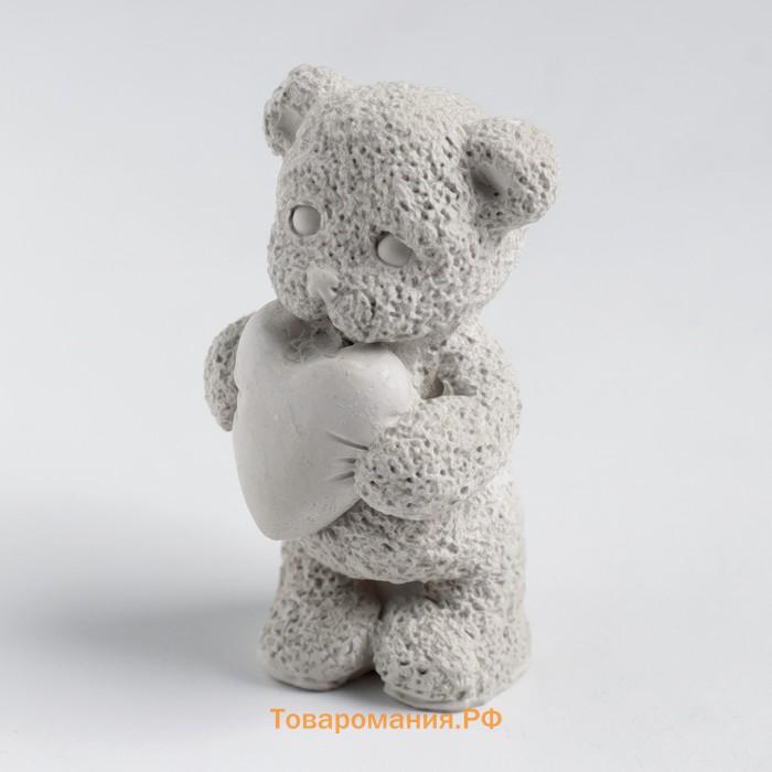 Молд силиконовый "Мишка с игрушкой" 4,5х4х7,5 см МИКС
