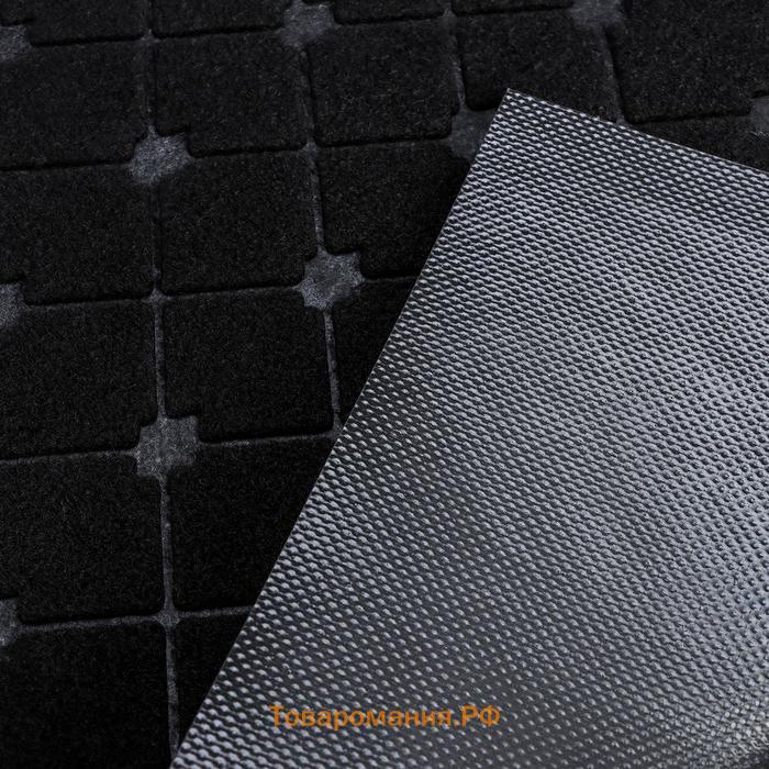 Коврик влаговпитывающий «Ромбы», 45×75 см, цвет чёрный