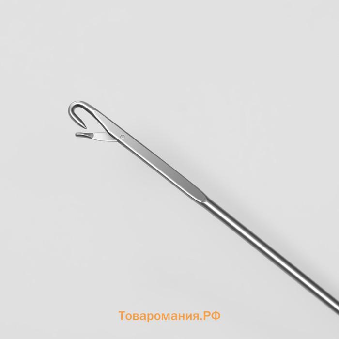 Крючок для мастера, 0,15 × 17,8 см, цвет серебристый