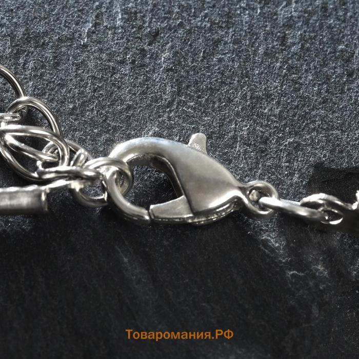Славянский рунический амулет "Сваор Солнцеврат" на шнурке, цвет коричневый в серебре