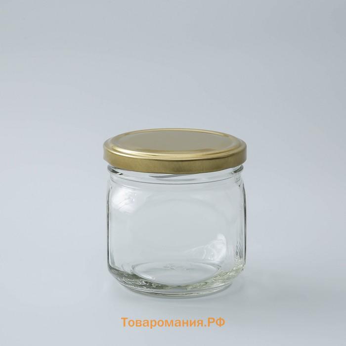 Набор банок стеклянных с крышкой «Квадро», 6 шт, 350 мл, ТО-82 мм