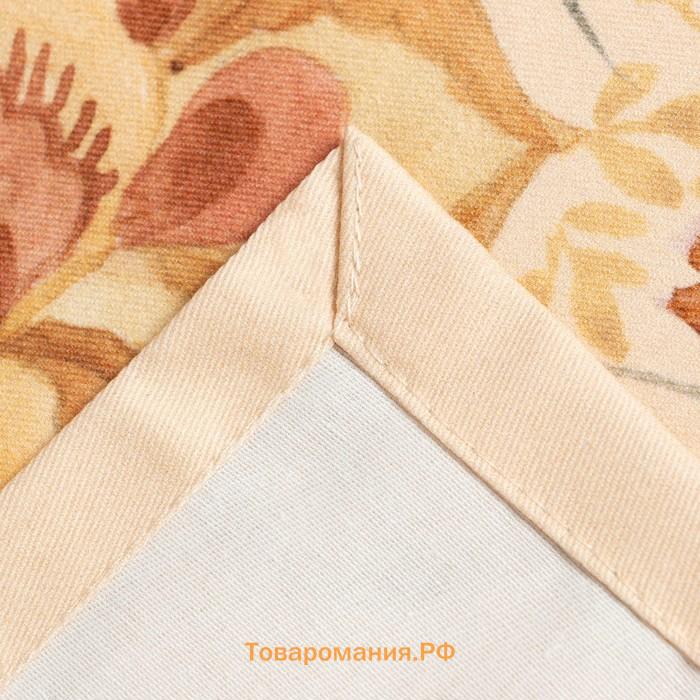 Набор столовый «» Floral pattern, скатерть 147x184 +/-2 см с ГМВО, салфетки 40х40 см - 8 шт