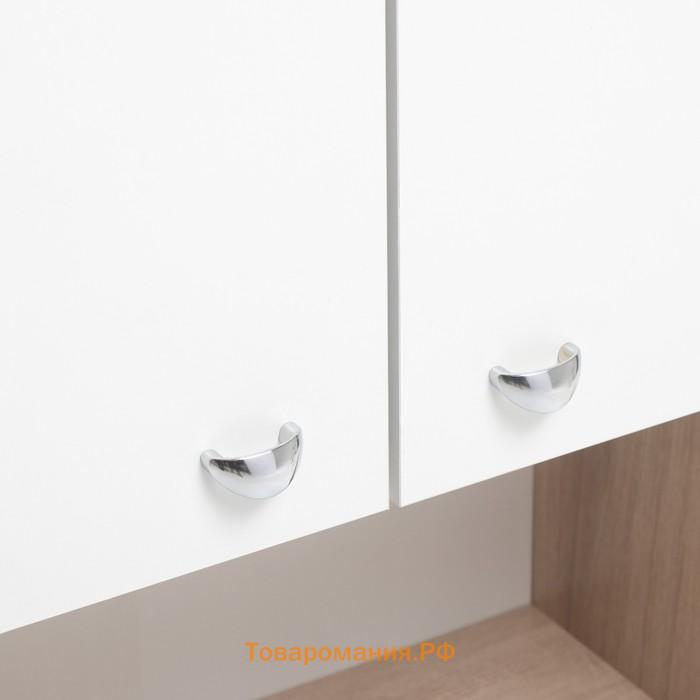 Шкаф для ванной комнаты "Вега 5004" белый/дуб кронберг, 50 х 24 х 80 см