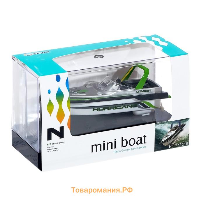 Катер радиоуправляемый Mini Boat, работает от аккумулятора, цвет красный