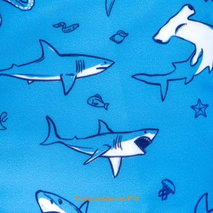 Плавки купальные для мальчика KAFTAN «Подводный мир» рост 122-128 (34), цвет голубой