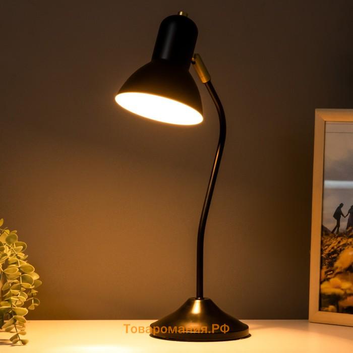 Настольная лампа "Джордж" 1х40Вт Е27 черный 20,5х14,5х51см RISALUX