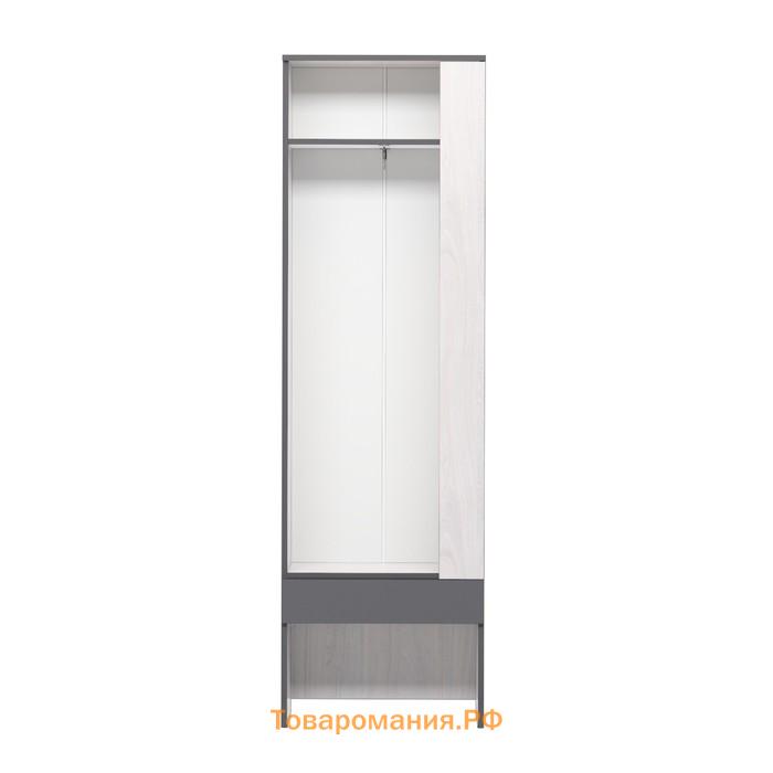 Шкаф «Эльза 2.1», 600 × 350 × 2000 мм, цвет ясень анкор светлый