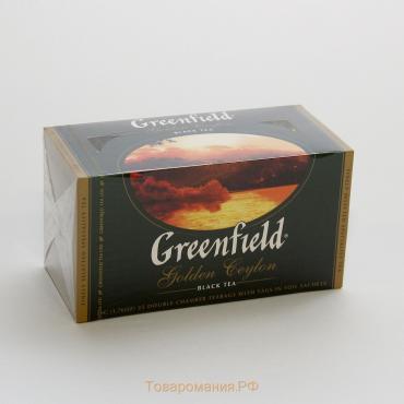 Чай черный Greenfield Golden Ceylon, 25 пакетиков*2 г