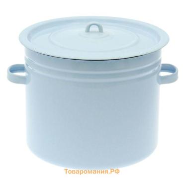 Бак эмалированный, 20 л, цвет голубой