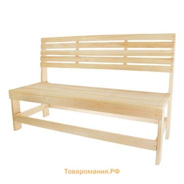 Скамейка из наличника, 119х50х90см, из липы, "Добропаровъ"