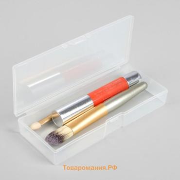 Бокс для хранения мелочей, 14×6×2 см, прозрачный