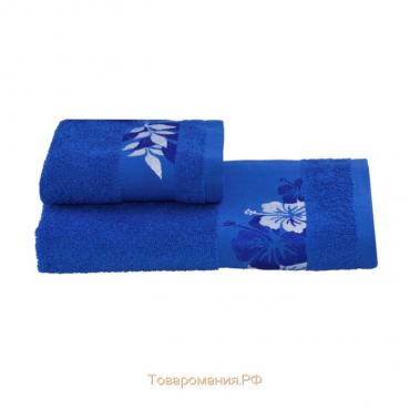 Полотенце махровое 30х60 +/- 2 см, синий, хлопок 100%, 360 г/м2