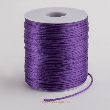 Шнур нейлоновый на бобине d=2 мм L=100 м, цвет фиолетовый