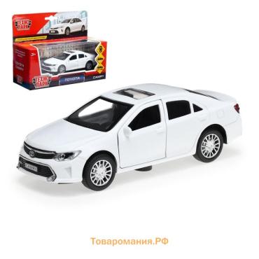 Машина металлическая TOYOTA CAMRY, 12 см, открываются двери, инерционная, цвет белый