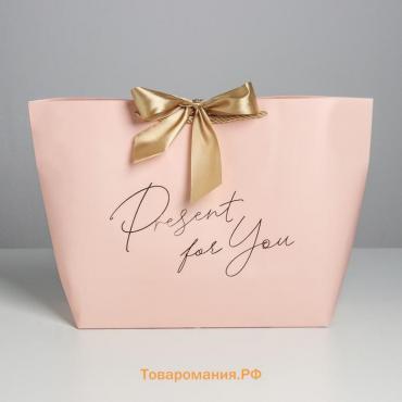 Пакет подарочный, упаковка, «Present for you», 30 х 27.5 х 12 см