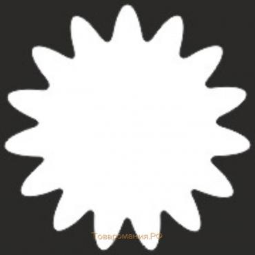 Наклейка БЛИКЕР термо плоттер Солнышко светоотр, 50х50 мм, цвет серебро, Skyway, Л1855