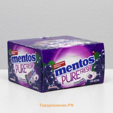 Жевательная резинка Mentos, виноград, 2г.