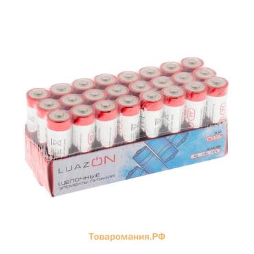 Набор батареек алкалиновых (щелочных) Luazon, AA, LR6, 24 штуки