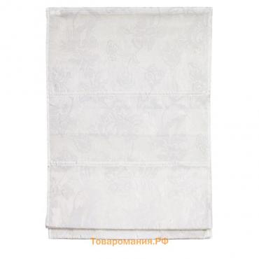 Римская штора «Флок», размер 100х160 см, цвет белый