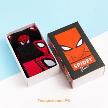 Набор носков "Spidey", Человек-Паук, 3 пары, 18-20 см