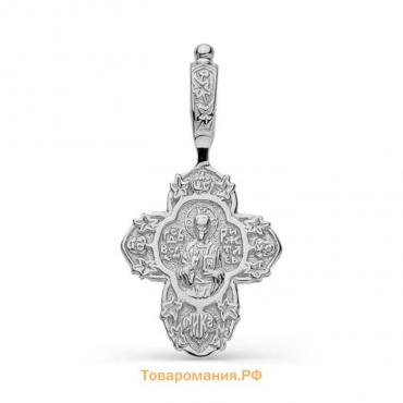 Подвеска посеребрение "Православный крест" 51-02861, цвет серебро