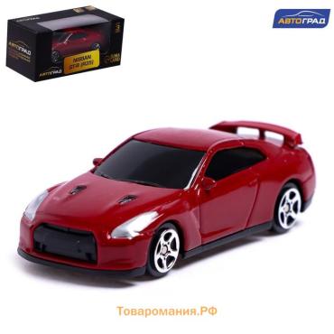 Машина металлическая NISSAN GT-R (R35), 1:64, цвет красный