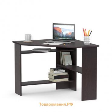 Компьютерный стол «КСТ-02», 900×900×740 мм, угловой, цвет венге